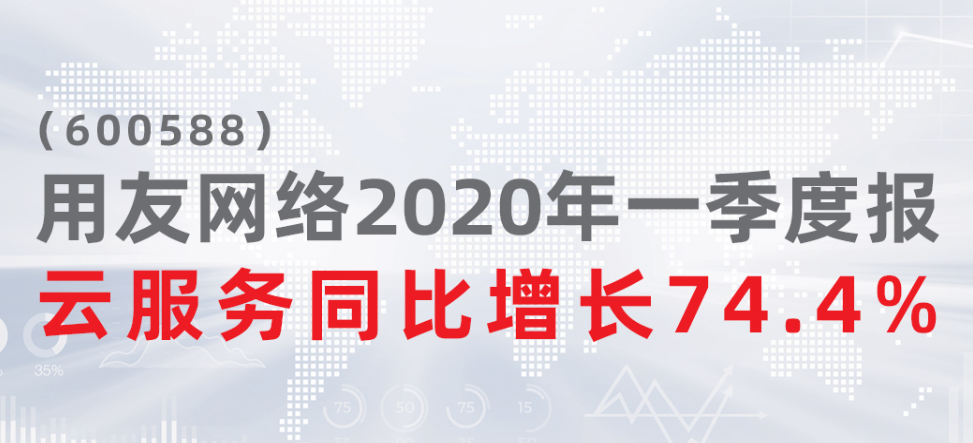 用友网络发布2020年一季度报 云服务同比增长74.4%