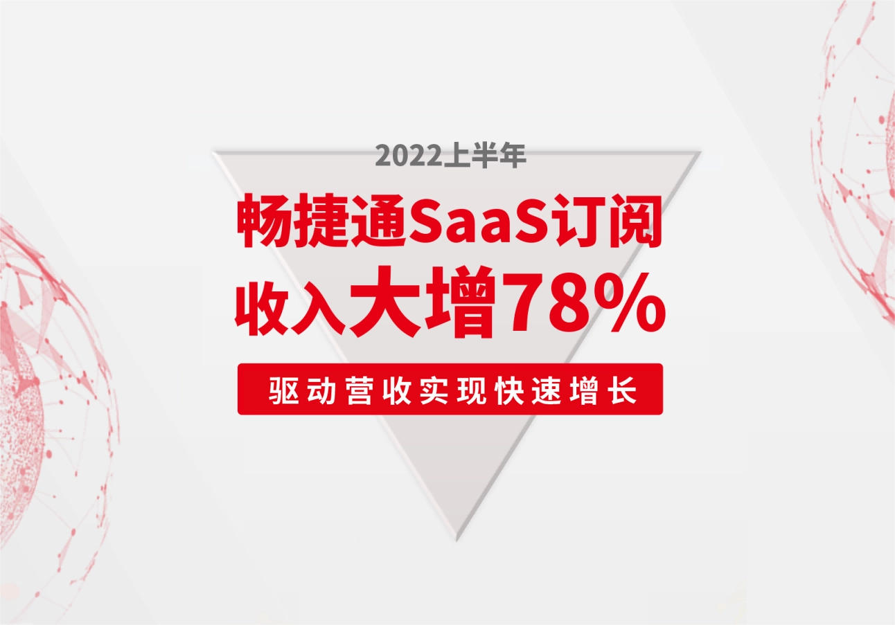 2022上半年畅捷通总收入3.35亿，SaaS订阅收入大增78%！